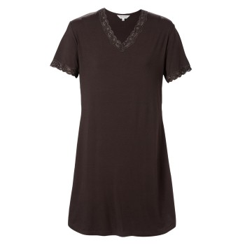 Lady Avenue Bamboo Nightdress SS Mørkbrun  Bambus X-Large Dame