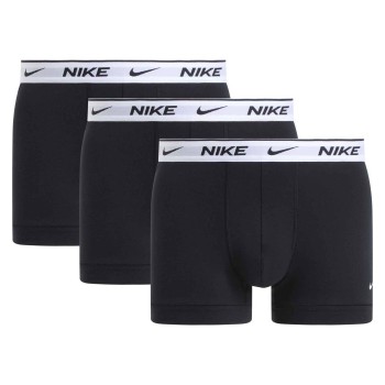 Nike 3P Everyday Essentials Cotton Stretch Trunk Hvid/Sort bomuld Small Herre