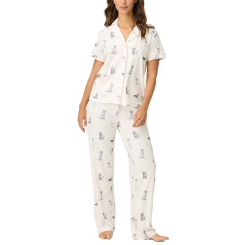 PJ Salvage My Dog Is My Valentine Pyjama Hvid Mønster Medium Dame