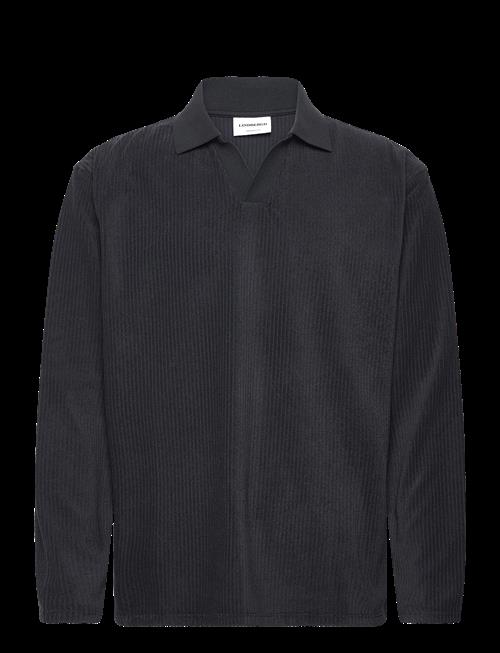 Lindbergh | V-Neck Jacquard Polo L/S | XXL