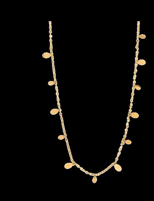 Timi of Sweden | Lia - Tiny Oval Necklace  Stainless Steel | ONE SIZE 47 cm
