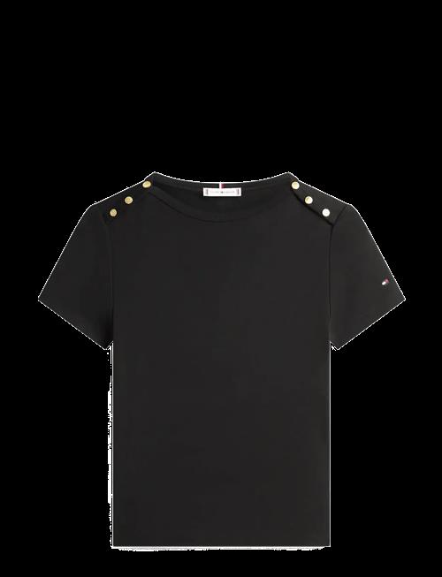 Tommy Hilfiger | Gold Button Slim Ss Tee | XXS