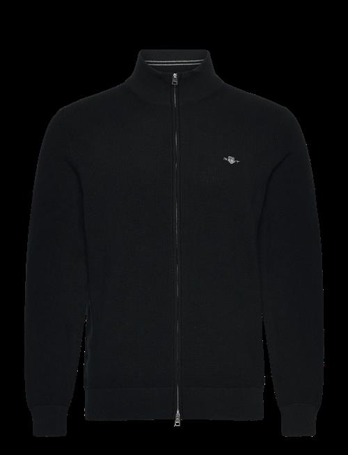 Gant | Waffle Knit Zip Cardigan | L