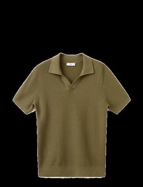 Mango | 100 Cotton Knitted Polo Structure | XL