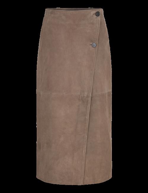 Selected | Slfjackie Hw Long Wrap Suede Skirt | 34