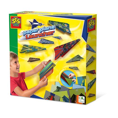 SES Creative Paper Plane Launcher Yellow One Size  Gul  One Size 5-9 Years Drenge, Piger