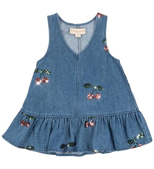 Konges Sløjd Kjole - Denim - Magot - Cherry Sequin
