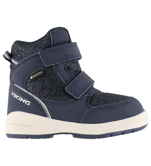 Viking Vinterstøvler - Tex- Fun - Navy m. Glimmer