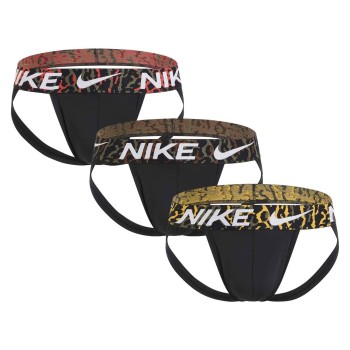 Nike 3P Dri-Fit Essential Micro Jockstrap Grå polyester Large Herre
