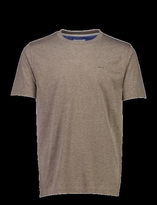 Bison | Basic O-Neck Tee With Small Bison Logo | L