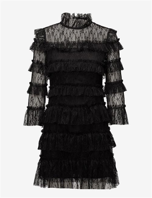 Malina | Carmine Frill Lace Mini Dress | L