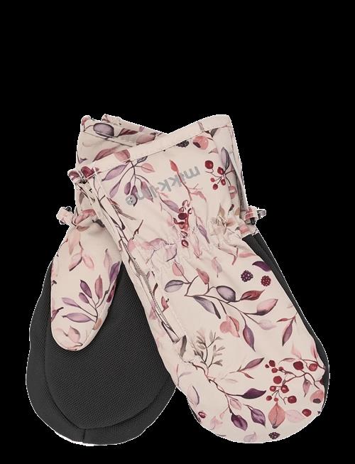 mikk-line | Polyester Mittens Aop W. Zip | 98/104