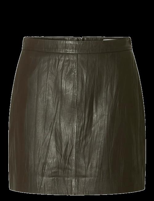 Selected | Slfkamma Crinckle Leather Skirt Hw | 38