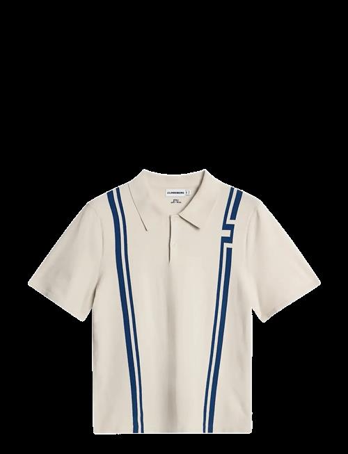 J. Lindeberg | Rylan Stripe Knit Golf Polo | XXL