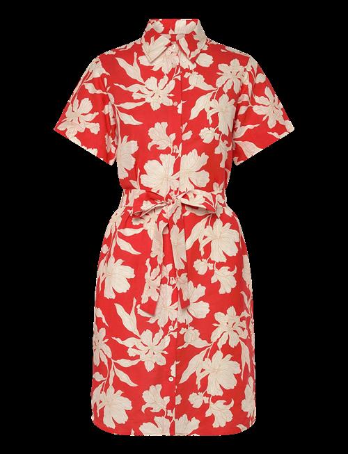 Gant | Floral Print Linen Ss Shirt Dress | 36
