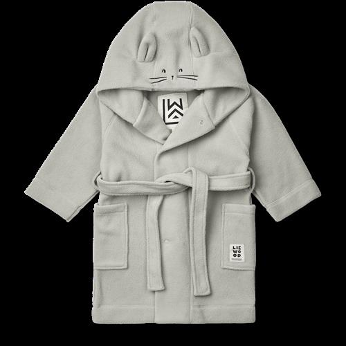 Liewood Minik Fleece-badekåbe Dove Blue  Dove Blue 5-6 Y  Blå  5-6 år  Drenge