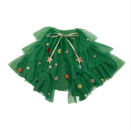 Mimi & Lula Cape-udklædning Green Christmas Tree  Green Christmas Tree One Size  Grøn  One Size  Drenge, Piger