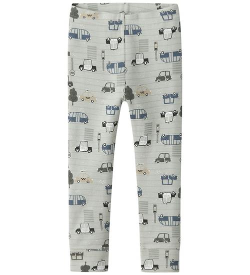 Name It Leggings - Uld - NmmWillow - Mineral Gray/City Cars