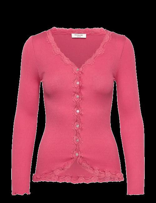Rosemunde | Rwbabette Silk Ls V-Neck Lace Cardigan | S