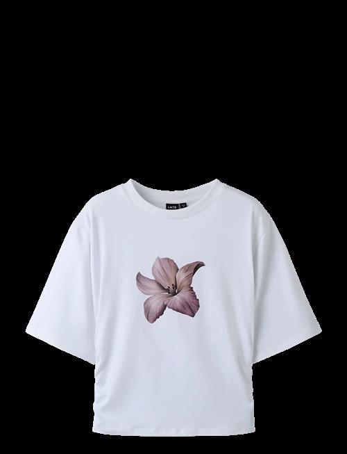 LMTD | Nlfrebecflo Ss Rouched Short Top | 122-128