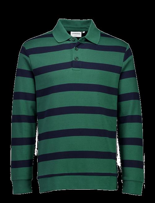 Lindbergh | Striped Polo Sweatshirt L/S | XL