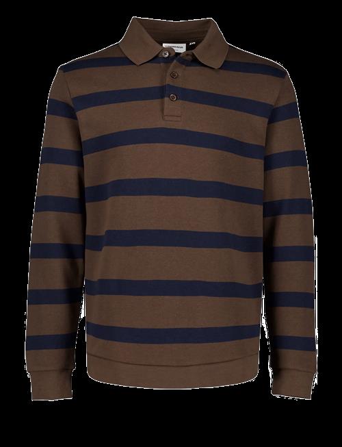 Lindbergh | Striped Polo Sweatshirt L/S | S