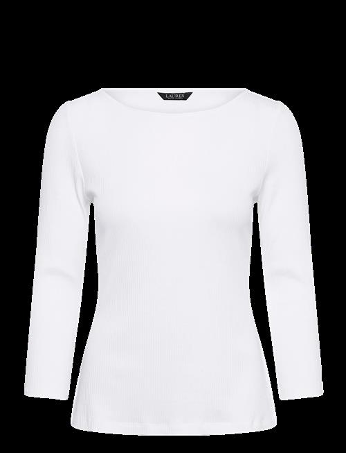 Lauren Ralph Lauren | Rib-Knit Cotton-Blend Boatneck Tee | XL