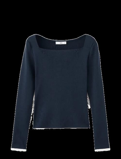 Mango | Cotton Boat Neck T-Shirt | L