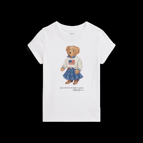 Ralph Lauren Polo Bear T-shirt White  White 4 Y  Hvid  4 år  Piger