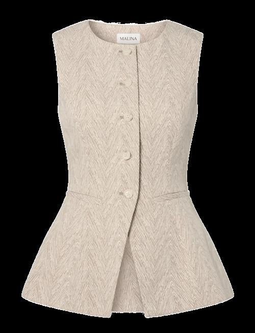 Malina | Cim Peplum Jacquard Vest | 34