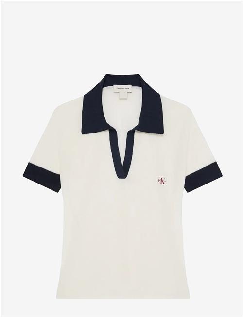 Calvin Klein Jeans | Woven Label Ss Polo | L