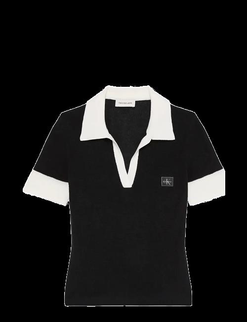 Calvin Klein Jeans | Woven Label Ss Polo | M
