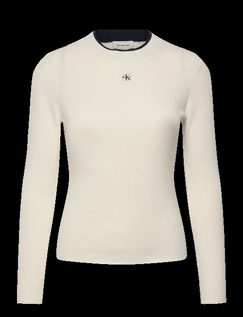 Calvin Klein Jeans | Woven Label Ls Crew Neck | S