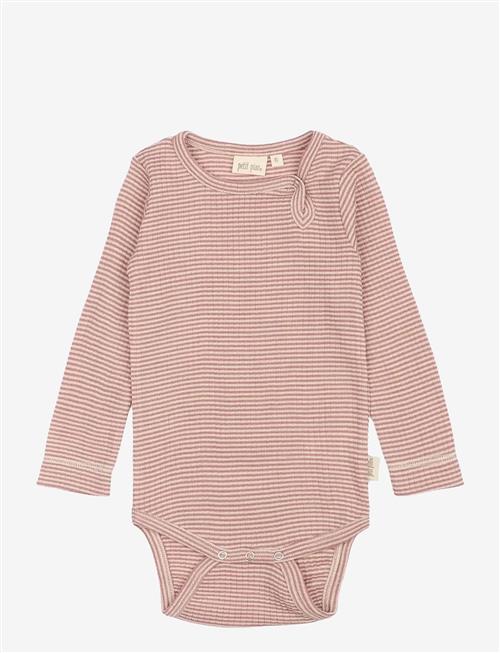 Petit Piao | Ppdante Body L/S Merino Wool Stripe | 80