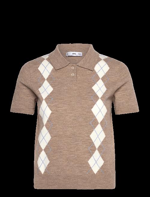 Mango | Argyle Polo Neck Sweater | S