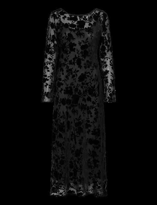 Mango | Floral Jacquard Dress With Bell Sleeves | M