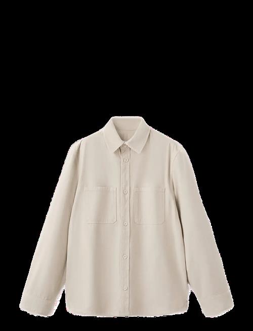 Mango | 100 Cotton Overshirt With Pockets | XL