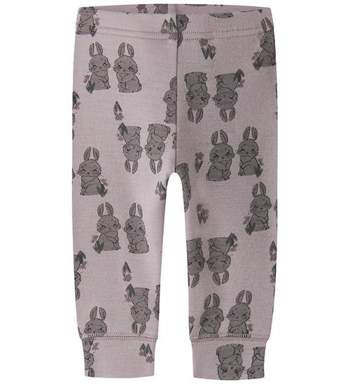 Name It Leggings - Uld - NbfWillow - Violet Ice/Bunnies