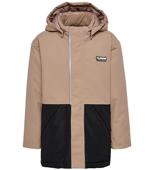 Hummel Vinterjakke - HmlJR Snow - Tex - Silver Mink/Sort