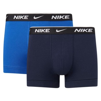 Nike 2P Essential Cotton Stretch Trunks Mørkblå bomuld Large Herre