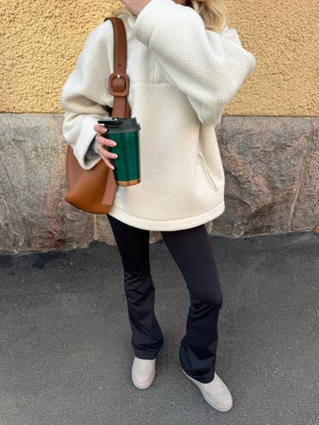 Björn Borg Studio Pile Anorak Hvid, XS