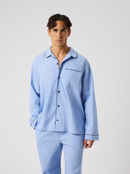 Björn Borg Core Premium Pyjama Shirt Blå, XXL