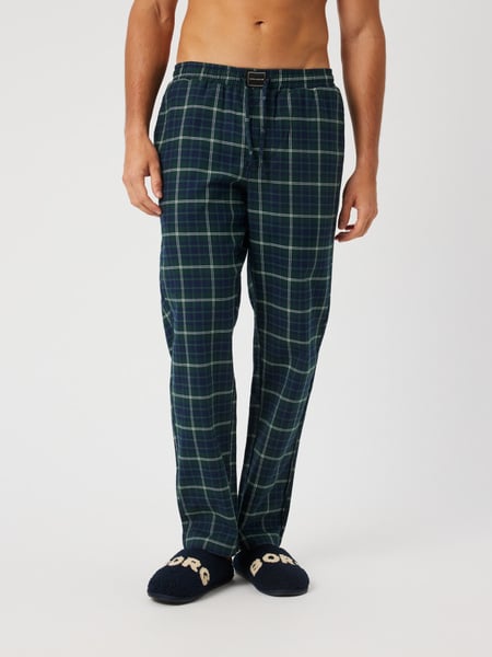 Björn Borg Core Flannel Pyjama Pants Grøn, S