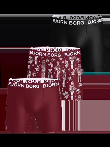 Björn Borg Sports Microfiber Boxers 3-pack Sort, L