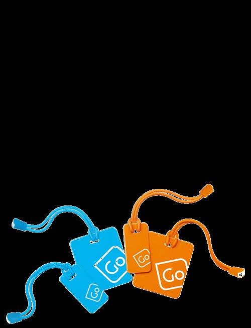 Go Travel | Luggage Tags Family Pack | ONE SIZE