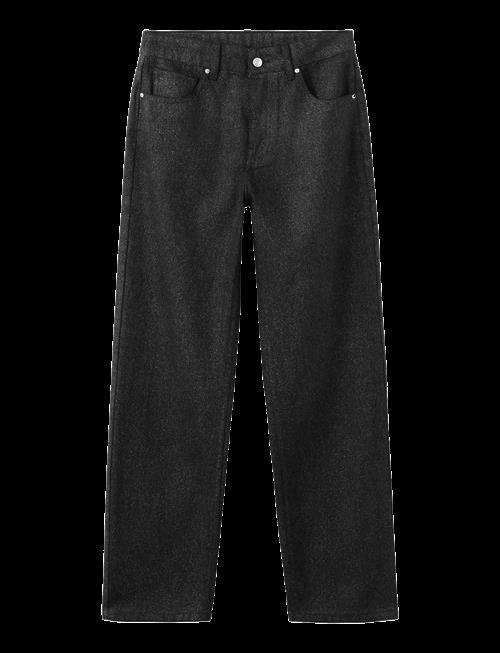 Mango | Shiny Straight-Leg Jeans | 38