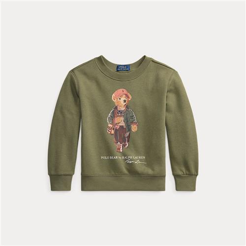 Ralph Lauren Knit Sweatshirt Cruise Olive 7 Y  Grøn  7 år  Drenge