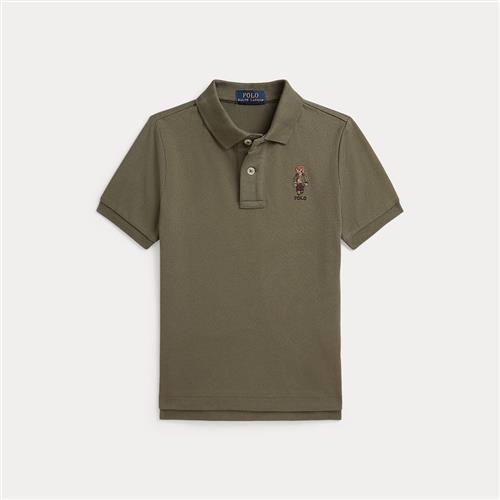 Ralph Lauren Knit Polo Cruise Olive S  Grøn  8 år  Drenge