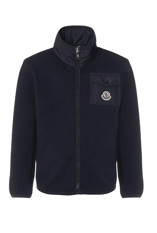 Moncler Zip Up Cardigan Navy 164 cm  Marineblå  164 cm  Drenge