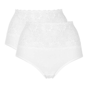 Damella Trusser 2P Lace Maxi Briefs Hvid bomuld 2XL Dame